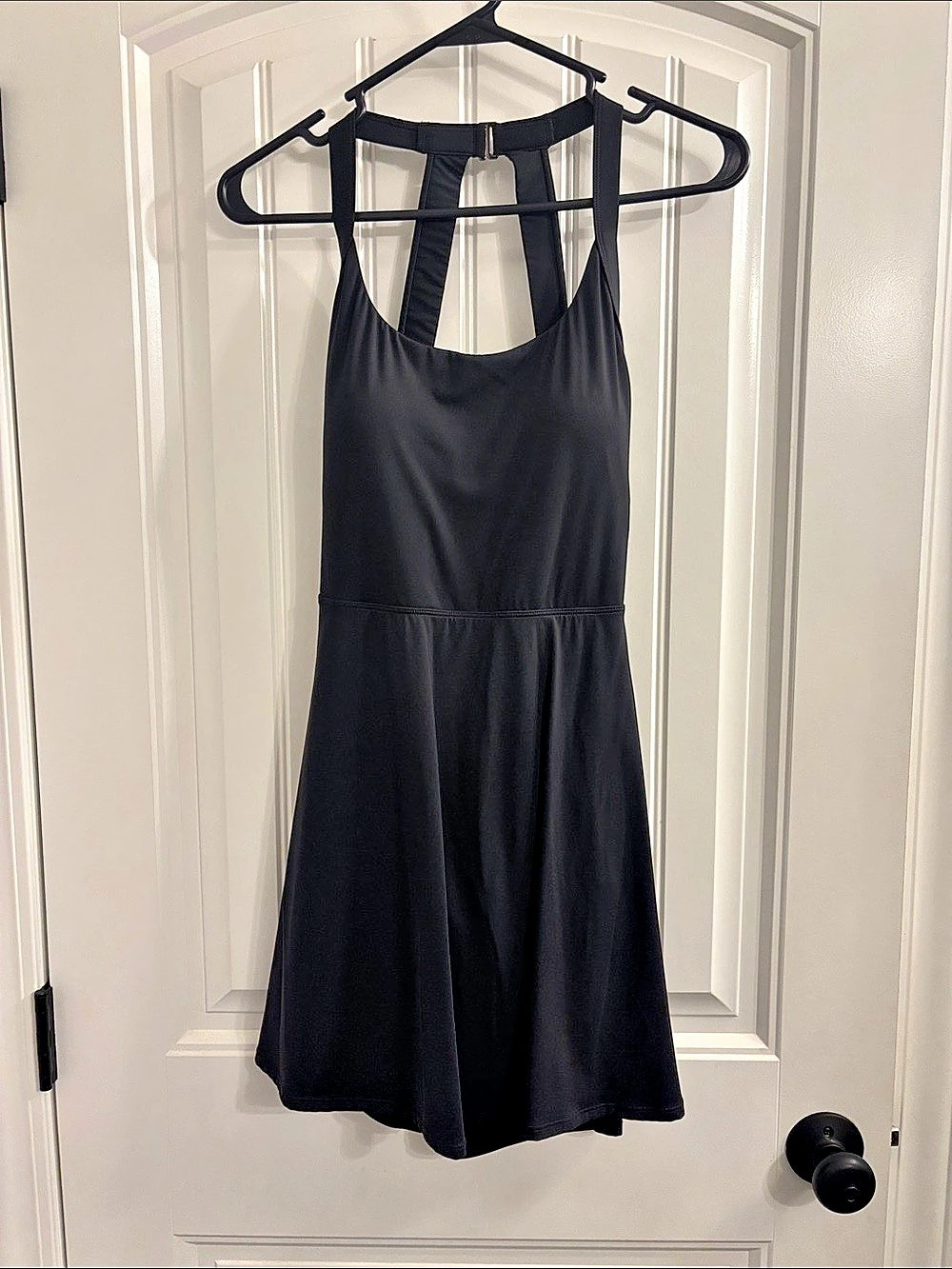 Halara SoftlyZero Plush Halter 2-in-1 Pocket Mini Slip Active Dress Mini Dress